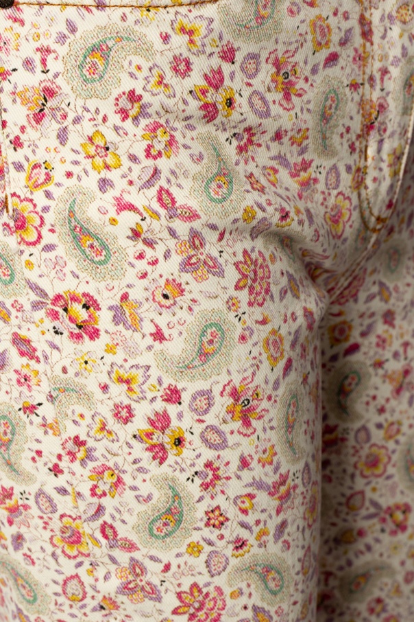 Etro floral printed jeans denim